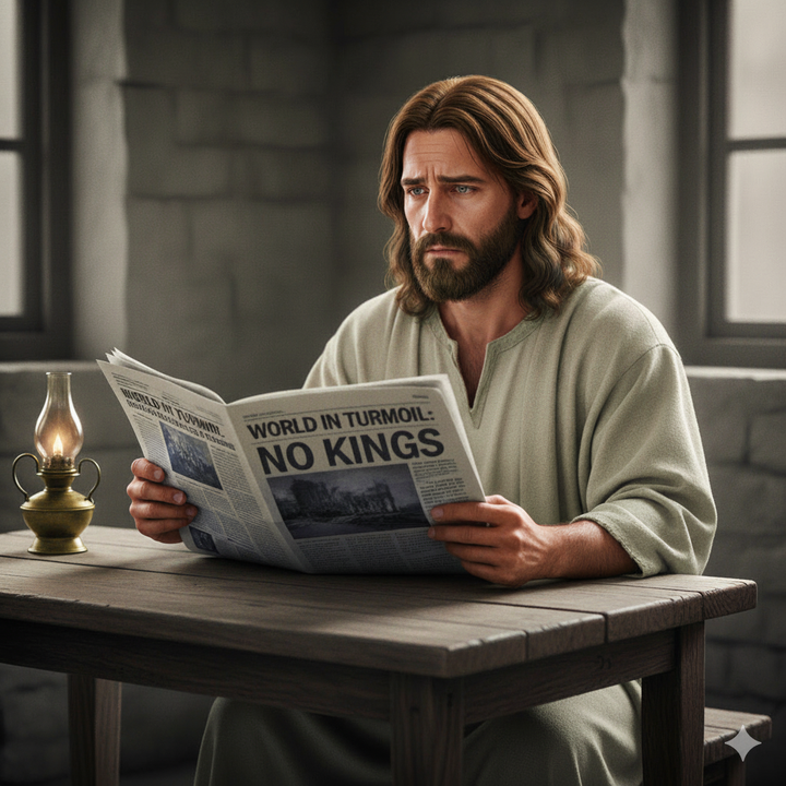 Jesus Disappointed in No Kings Protests, May Delay Return